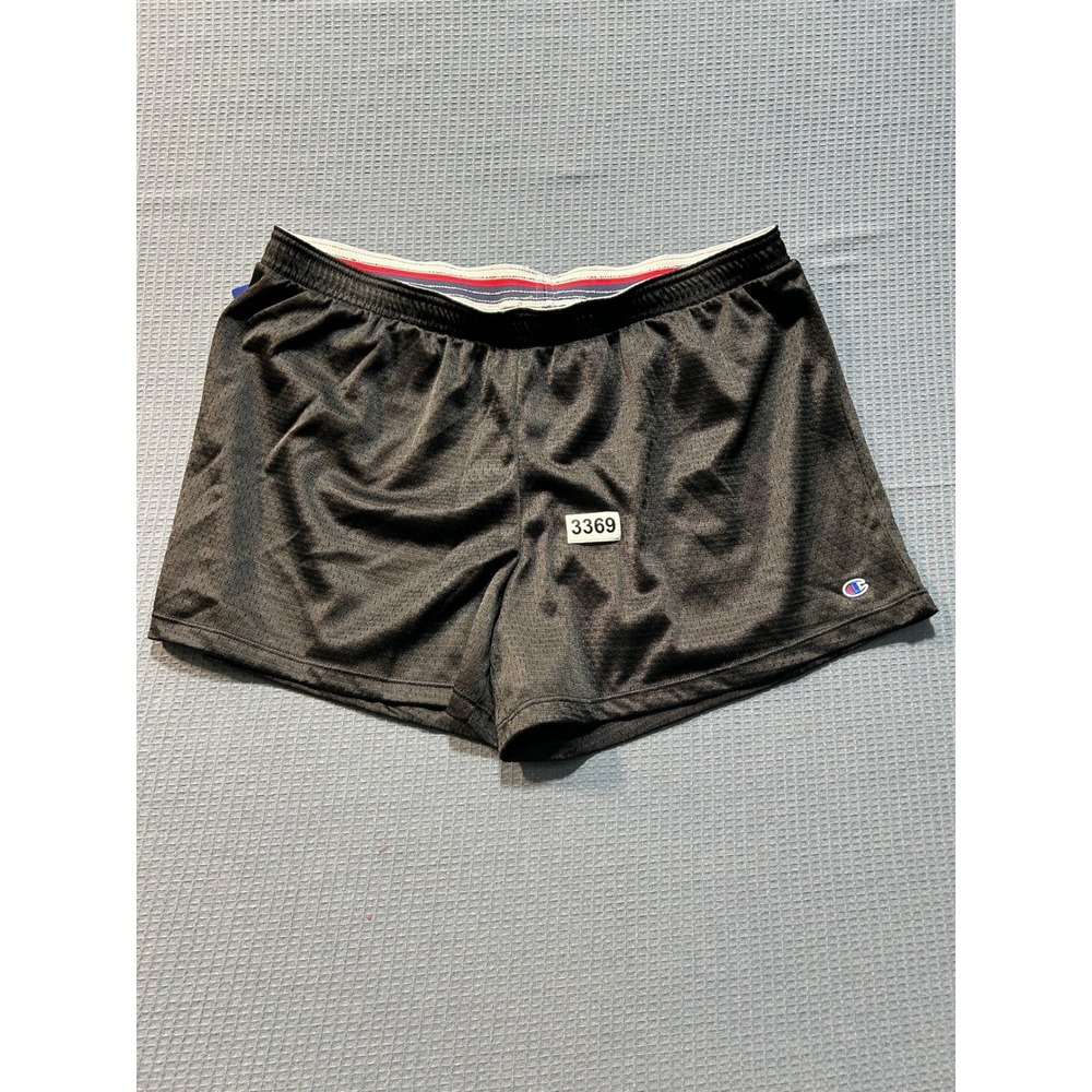 Champion Mesh Athletic Shorts Mens L Black